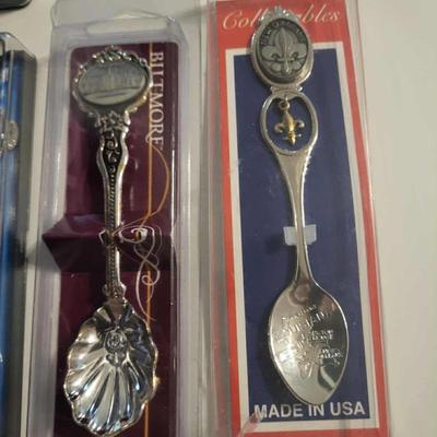 Collection of souvenirs spoons