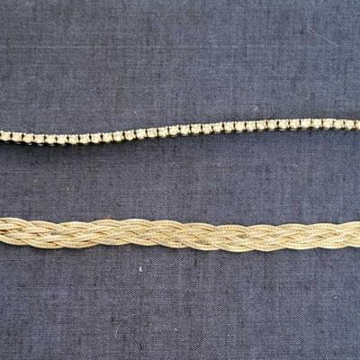 Rhinestone sterling bracelet