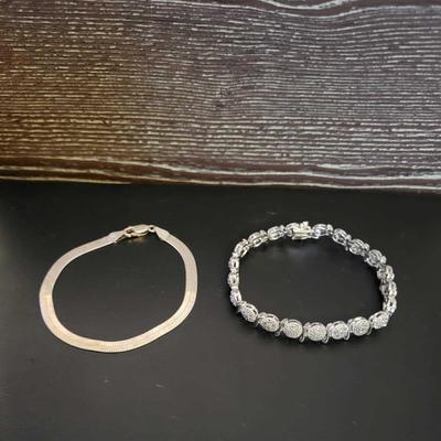 2 sterling bracelets