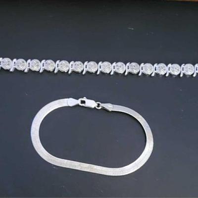 2 sterling bracelets