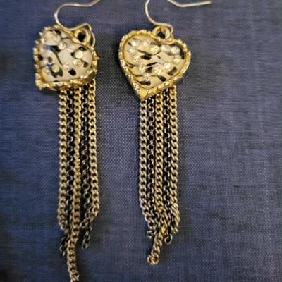 Earrings and necklaces
