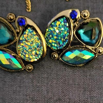 Earrings and necklaces