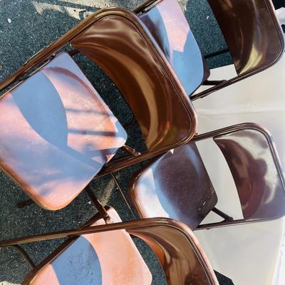 Folding Metal Chairs Lot