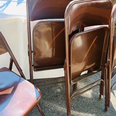 Folding Metal Chairs Lot
