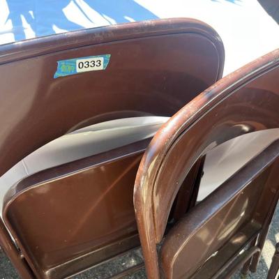 Folding Metal Chairs Lot