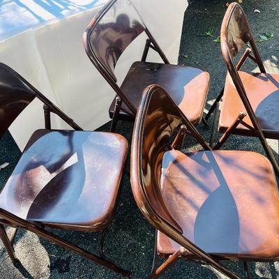 Folding Metal Chairs Lot