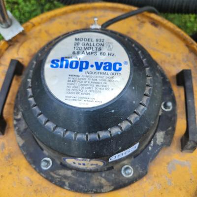 20 Gallon Shop Vac Industrial Duty model 932 Working