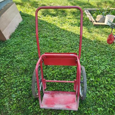 Hand Truck Oxygen Accetylene Tanks Cart need new inner tubes for tires
