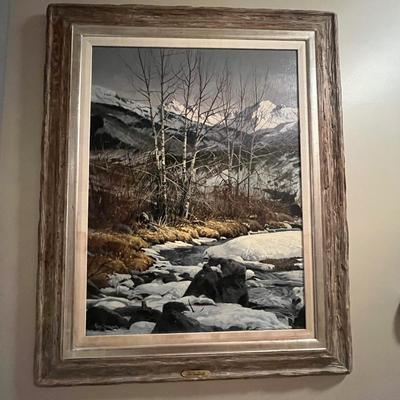 Ray Swanson Signed Painting “Colorado Spring” (P-MG)