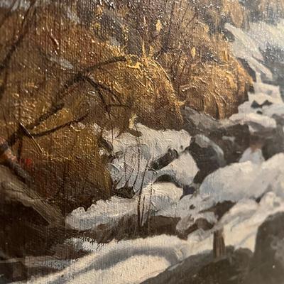 Ray Swanson Signed Painting “Colorado Spring” (P-MG)