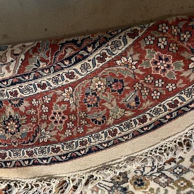 Tan & Brown Circular Area Rug 8’ 10”D (P-MG)
