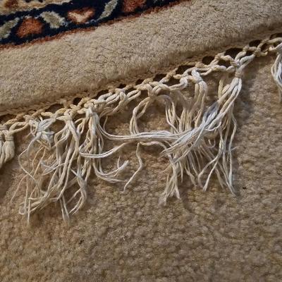 Tan & Brown Circular Area Rug 8’ 10”D (P-MG)