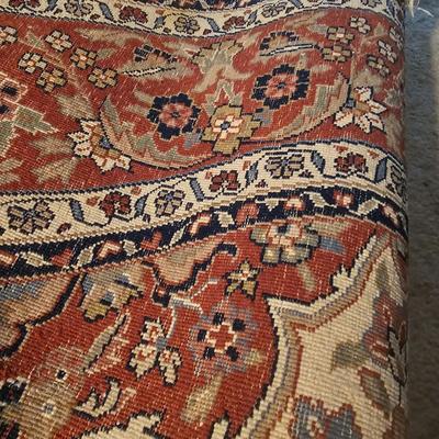 Tan & Brown Circular Area Rug 8’ 10”D (P-MG)
