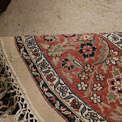 Tan & Brown Circular Area Rug 8’ 10”D (P-MG)