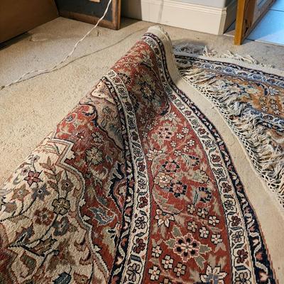 Tan & Brown Circular Area Rug 8’ 10”D (P-MG)