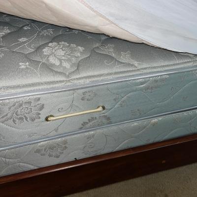 Queen Sized Wooden Sleigh Bed (P-MG)