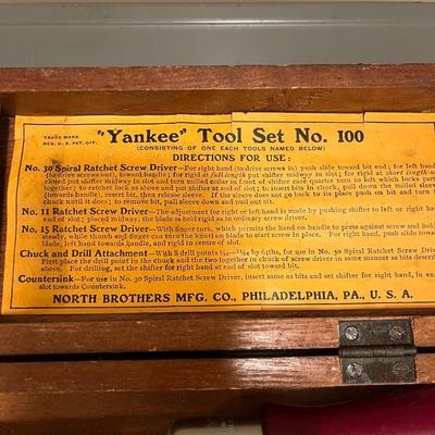 North Brothers Yankee Tool Set #100 & Yankee Automatic Drill # 41Y(P-MG)