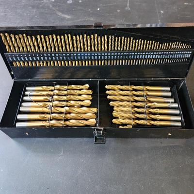 Advantek Workshop Drill bit organizer loaded with Drill Bits