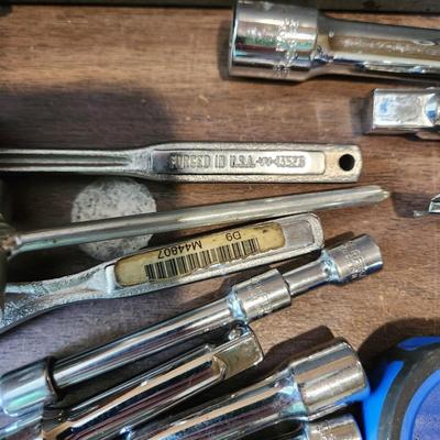 Craftsman Metal Tool box Loaded with Sockets Craftsman, Stanley, Bahco, Blackhawk, Kobalt, Proto and others