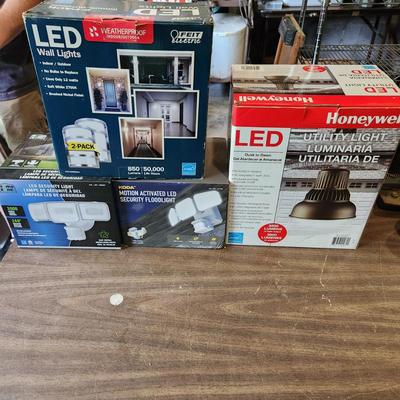 Lighting Lot Outdoor & Utility LED Honeywell Motion Activated
