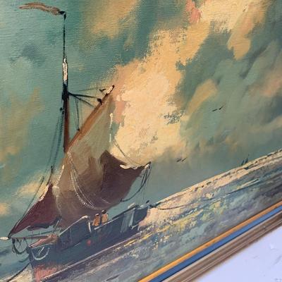 55” Estate Art - Signed / Framed