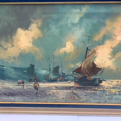 55” Estate Art - Signed / Framed