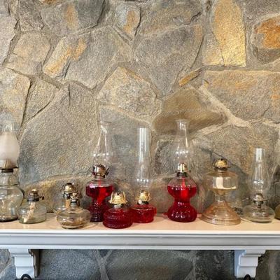 Vintage oil lanterns