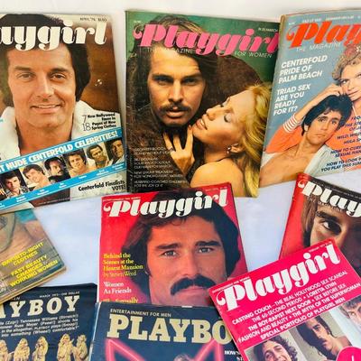 Playgirl / Playboy Magazines Lot