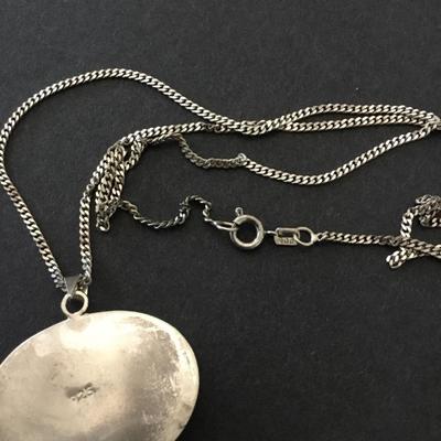 Beautiful vintage, 925 sterling, silver, black onyx, shoe clips and necklace set