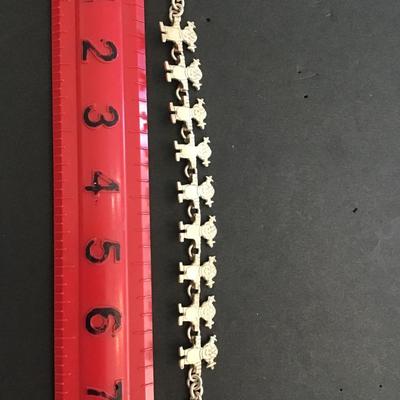 Vintage Silver, 925 Little people bracelet