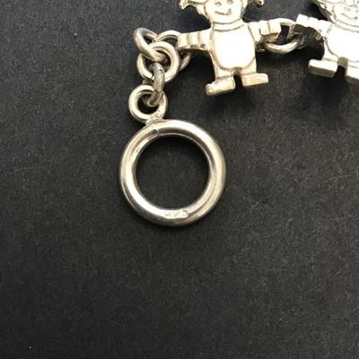 Vintage Silver, 925 Little people bracelet