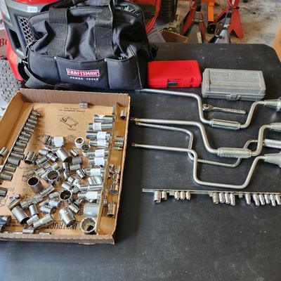 Craftsman Tool bag loaded with Sockets in Photos.