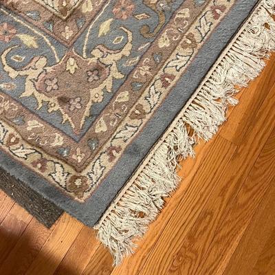 Large Blue Floral Rug - 9ft x 12ft (LR-RG)