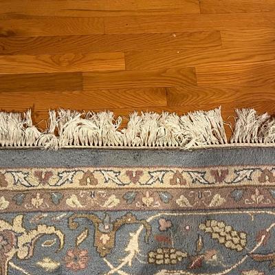 Large Blue Floral Rug - 9ft x 12ft (LR-RG)