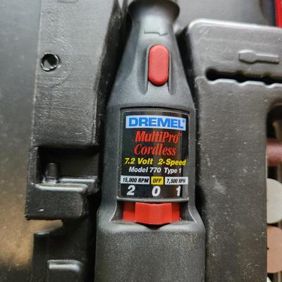 Dremel MultiPro Cordless 2 Speed Model 770 with Dremel Accessories Tested Batteries & Charger