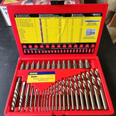 Irwin Hanson Master Screw Extractor Drill Bit Set 35 pieces