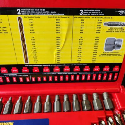 Irwin Hanson Master Screw Extractor Drill Bit Set 35 pieces
