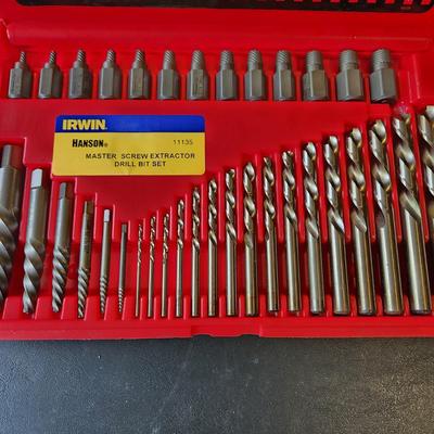 Irwin Hanson Master Screw Extractor Drill Bit Set 35 pieces