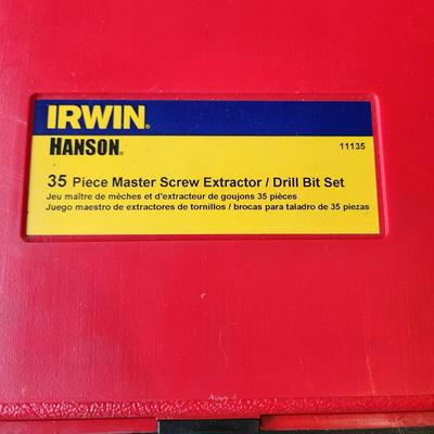 Irwin Hanson Master Screw Extractor Drill Bit Set 35 pieces