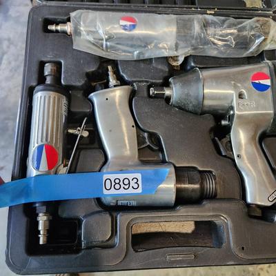 4 DeVilbliss Air Power Co. AT30 Hammer/Chisel AT10 Impact Wrench + 2 others