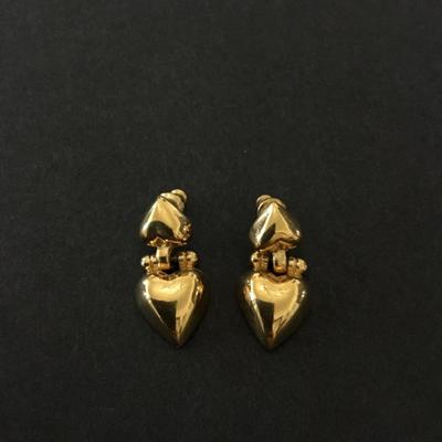 Givenchy vintage love heart earrings excellent condition