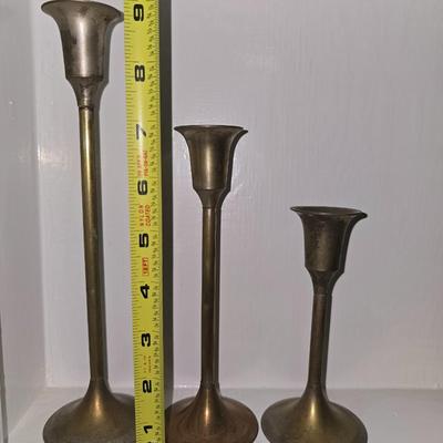 Brass candle sticks