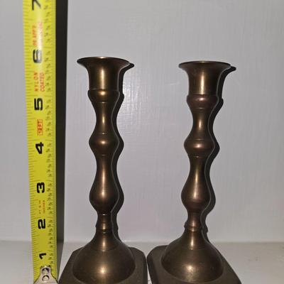 Brass candlesticks
