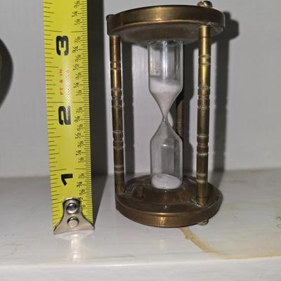 Brass hourglass