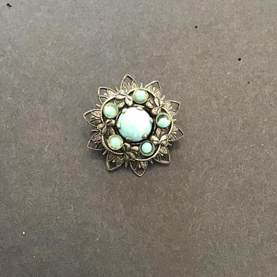 Vintage gunmetal, tone, fashion, statement, lapel pin