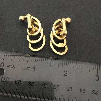 Cool vintage clip on earrings