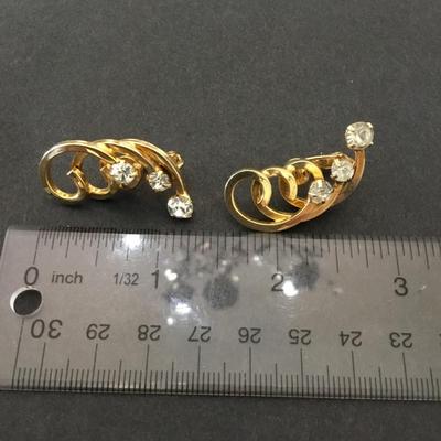 Cool vintage clip on earrings