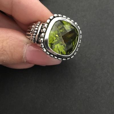 Gorgeous premier, design statement, peridot crystal ring