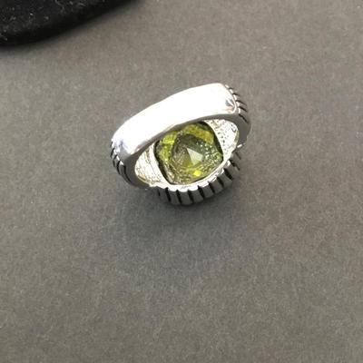 Gorgeous premier, design statement, peridot crystal ring