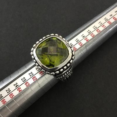 Gorgeous premier, design statement, peridot crystal ring